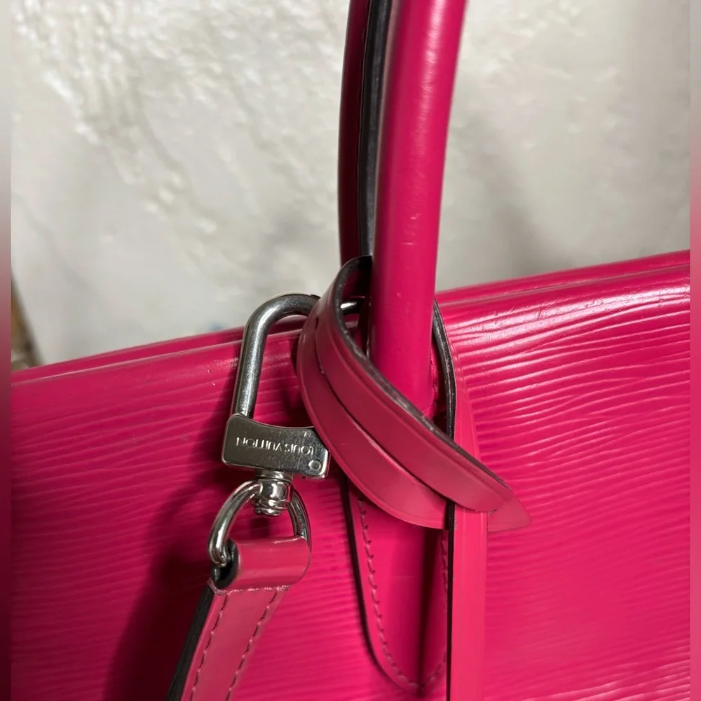 Louis Vuitton Pink Epi Marly 2 Way Bag